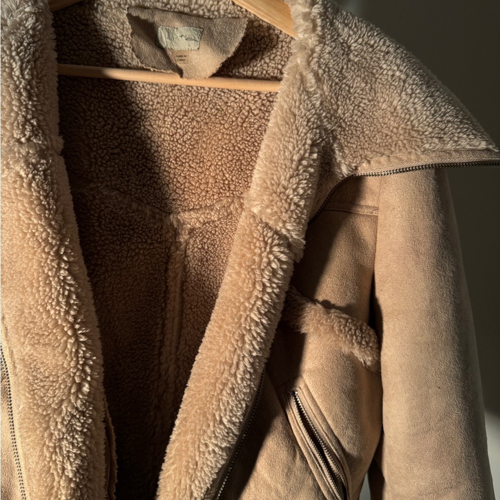 Polyester Shearling Coat Zipper - image 7